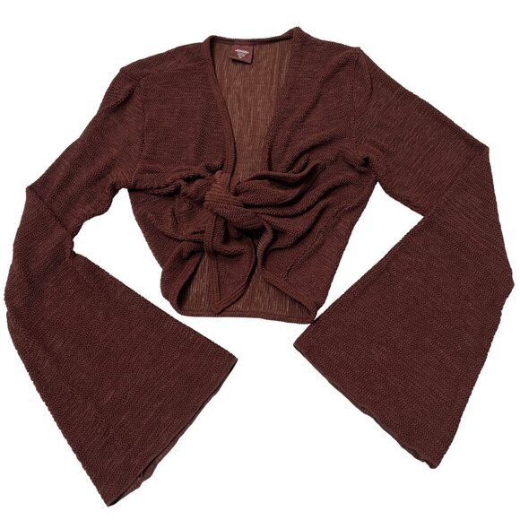 MONDAY Swimwear St. Barth's Top in Shaded Oak Crinkle - Picture 1 of 4